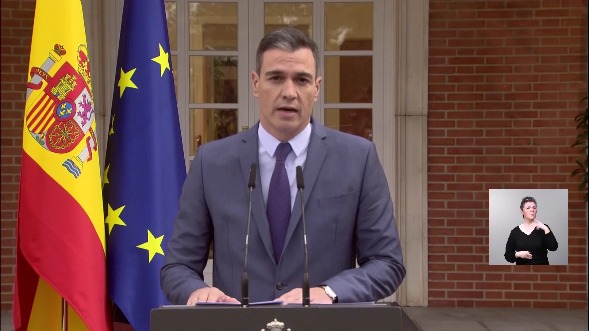 Comparecencia de Pedro Sánchez