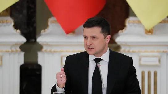 El presidente ucraniano, Volodímir Zelenski. El presidente ucraniano, Volodímir Zelenski.