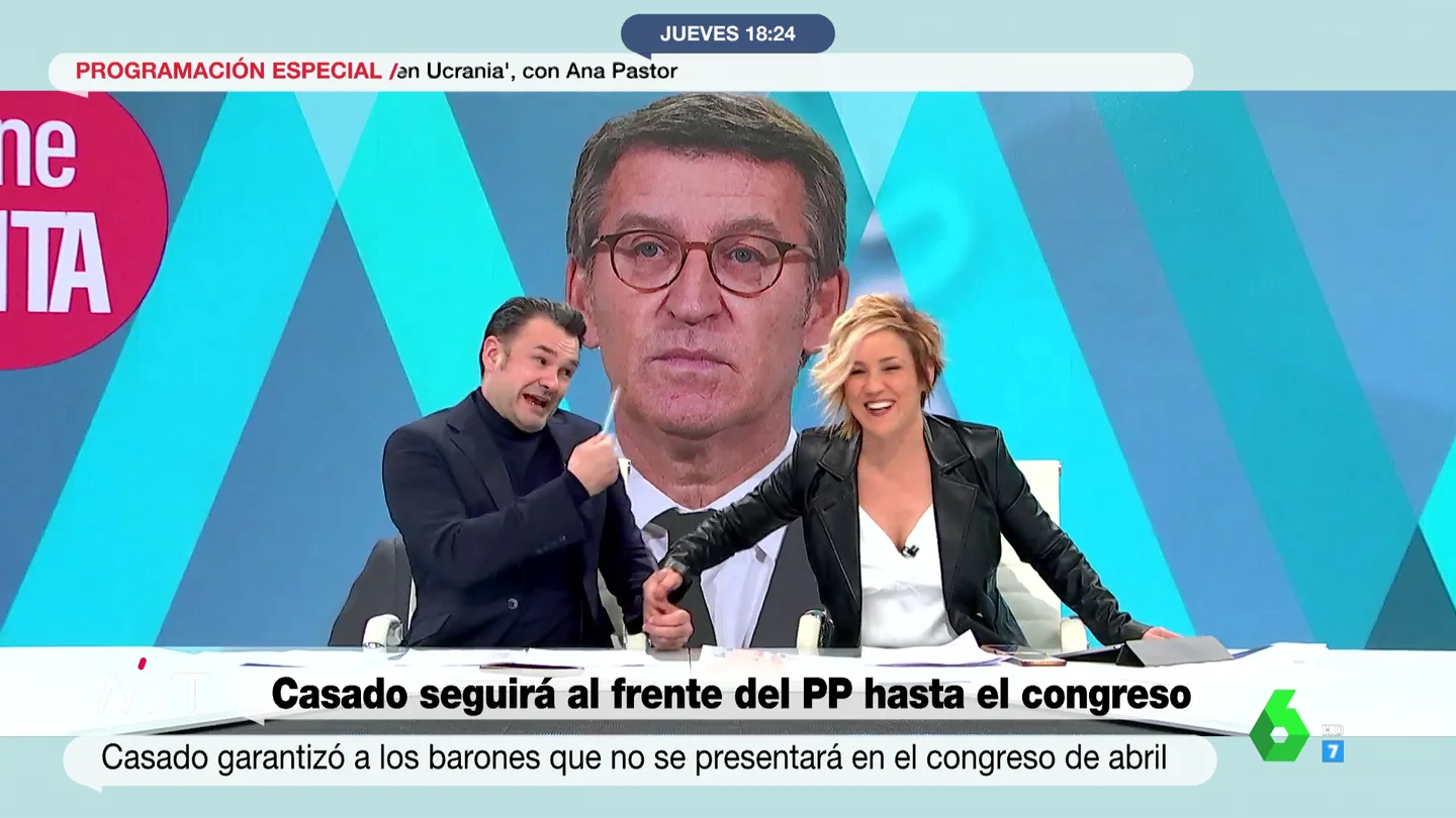 El cómico momento de Iñaki López y Cristina Pardo como "una pareja": "Una mirada y ya sabe que me he perdido" El cómico momento de Iñaki López y Cristina Pardo como "una pareja": "Una mirada y ya sabe que me he perdido"