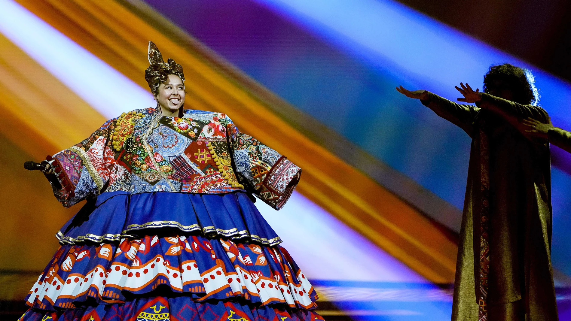 Imagen de archivo de la representante Manizha de Rusia con la canción 'Russian Woman' durante un ensayo general del 65º Festival de la Canción de Eurovisión (ESC) 2021