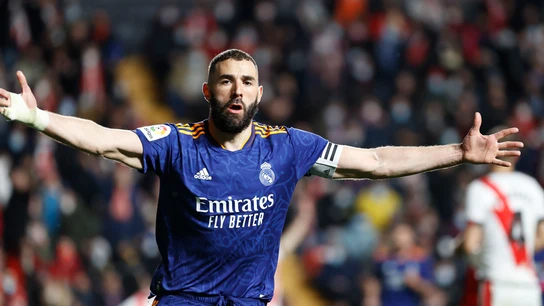 Karim Benzema celebra un gol con el Real Madrid Karim Benzema celebra un gol con el Real Madrid
