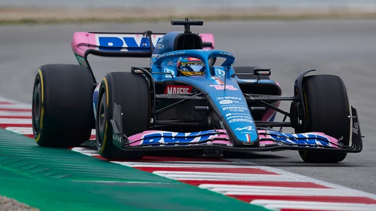 Fernando Alonso, con el Alpine Fernando Alonso, con el Alpine