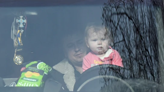 Refugiados ucranianos llegan a Eslovaquia Refugiados ucranianos llegan a Eslovaquia