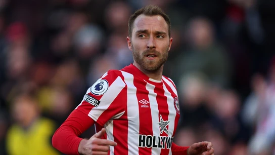 Eriksen, con el Brentford Eriksen, con el Brentford