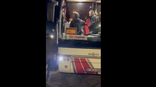 Imagen del segundo convoy con ciudadanos españoles procedentes de Ucrania Imagen del segundo convoy con ciudadanos españoles procedentes de Ucrania