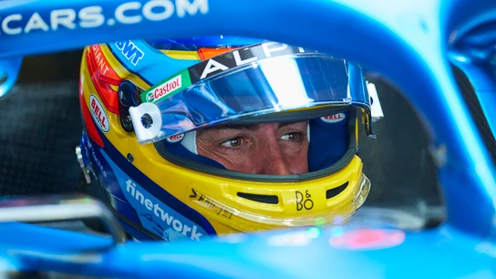 Fernando Alonso, en el Alpine Fernando Alonso, en el Alpine