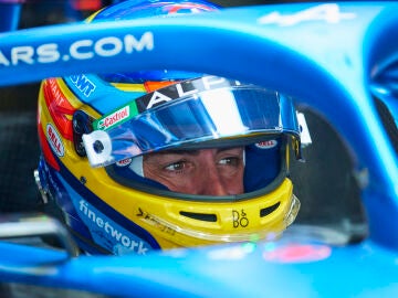 Fernando Alonso, en el Alpine