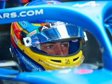 Fernando Alonso, en el Alpine Fernando Alonso, en el Alpine
