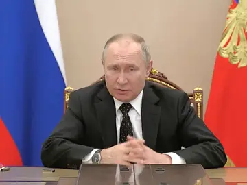 Vladimir Putin, durante una comparecencia