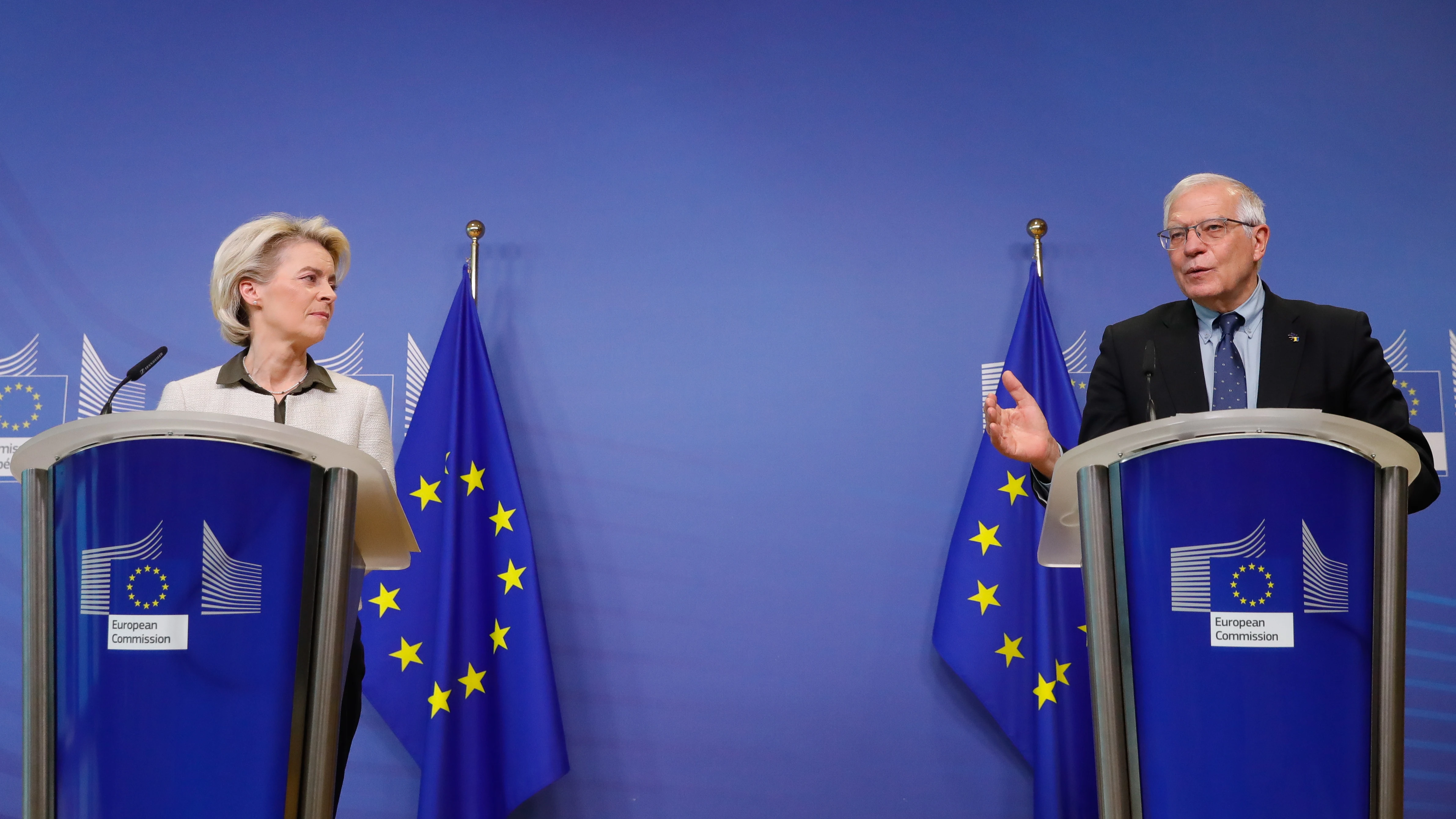 Úrsula von der Leyen y Josep Borrell Úrsula von der Leyen y Josep Borrell