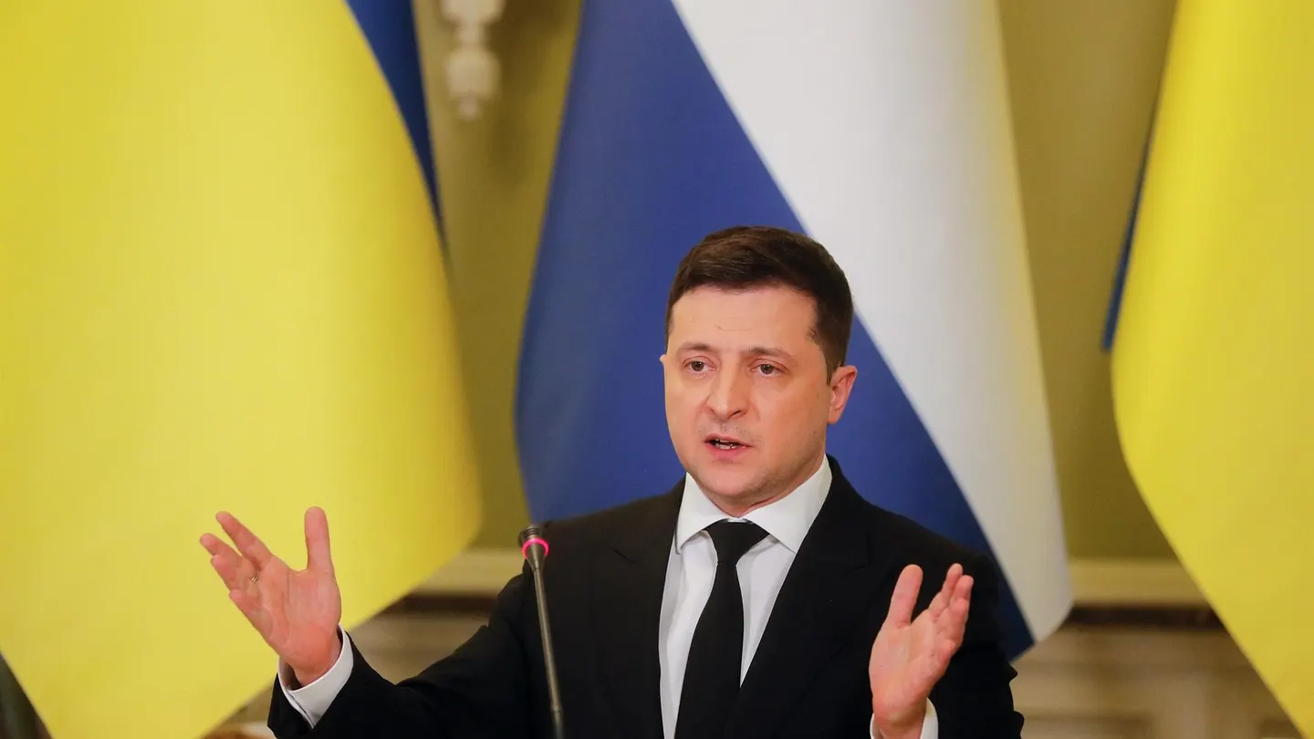 El presidente de Ucrania, Volodímir Zelenski El presidente de Ucrania, Volodímir Zelenski
