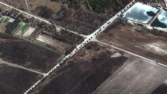 Un convoy militar ruso en dirección a Kiev EFE