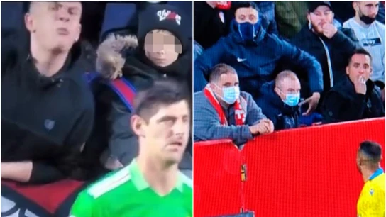 Vergonzosa jornada en LaLiga: del escupitajo a Courtois al gesto racista a Akapo Vergonzosa jornada en LaLiga: del escupitajo a Courtois al gesto racista a Akapo