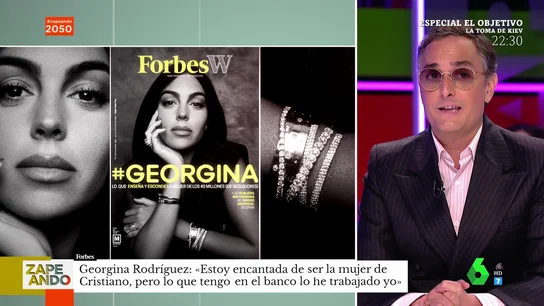 Josie analiza la espectacular portada de Georgina Rodríguez en 'Forbes': "Se está forrando, es una empresa con patas" Josie analiza la espectacular portada de Georgina Rodríguez en 'Forbes': "Se está forrando, es una empresa con patas"
