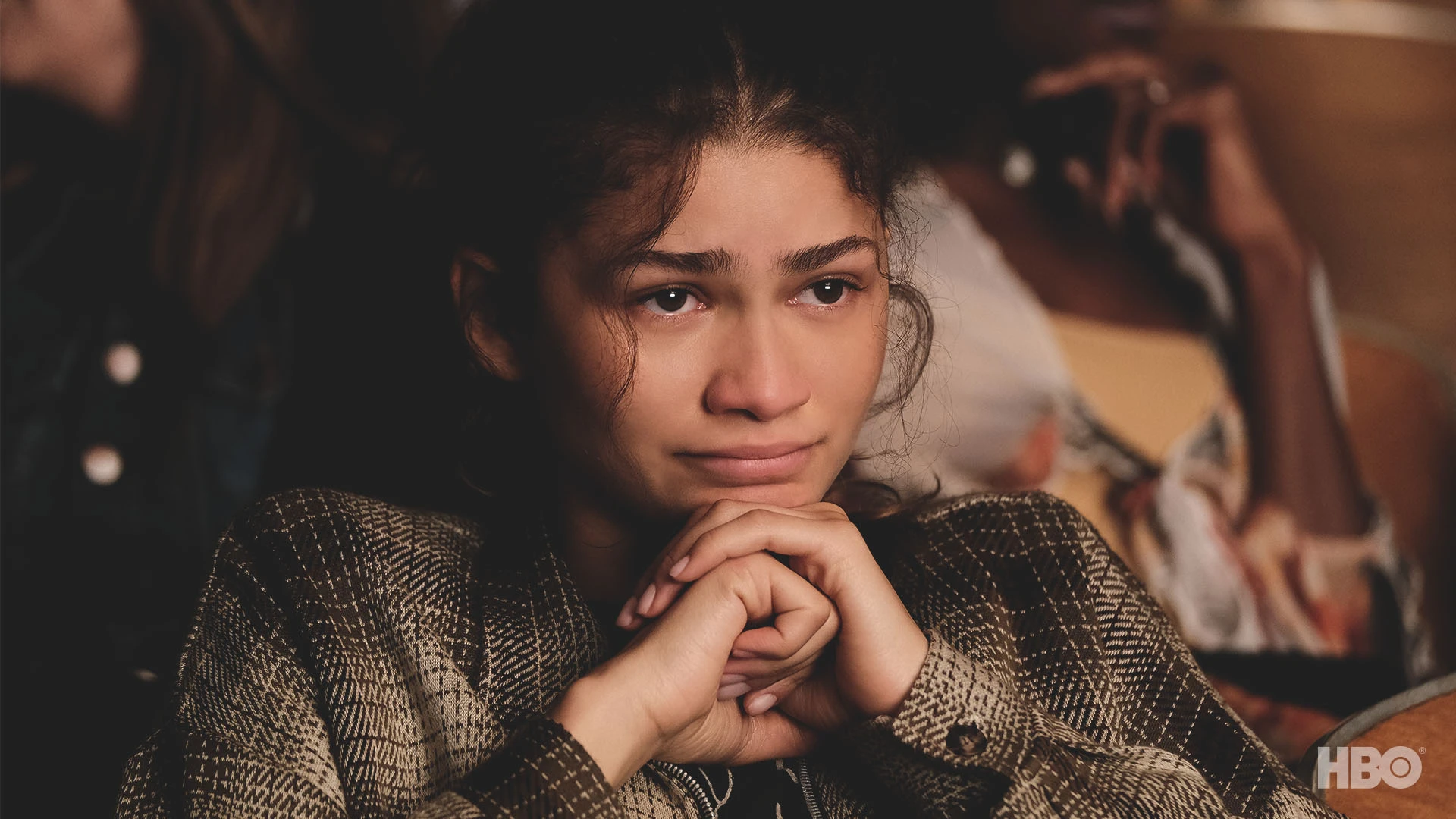 Rue (Zendaya), en una escena del final de 'Euphoria'