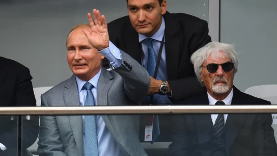 Vladimir Putin y Bernie Eccleston Vladimir Putin y Bernie Eccleston