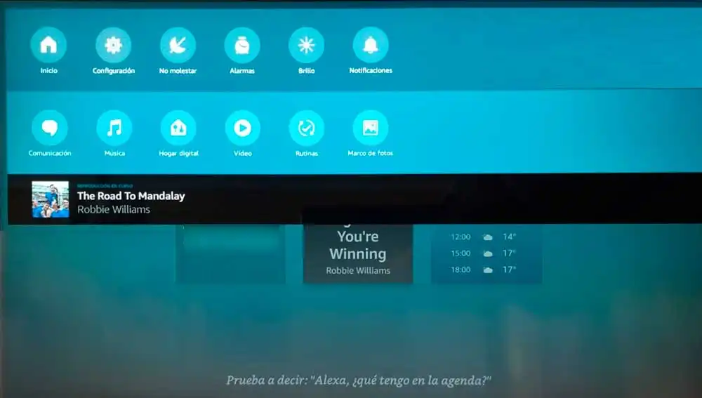 Ajustes de configuración de Echo show 15 Ajustes de configuración de Echo show 15