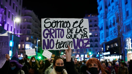 Imagen de una de las manifestaciones del 8M en Madrid Imagen de una de las manifestaciones del 8M en Madrid