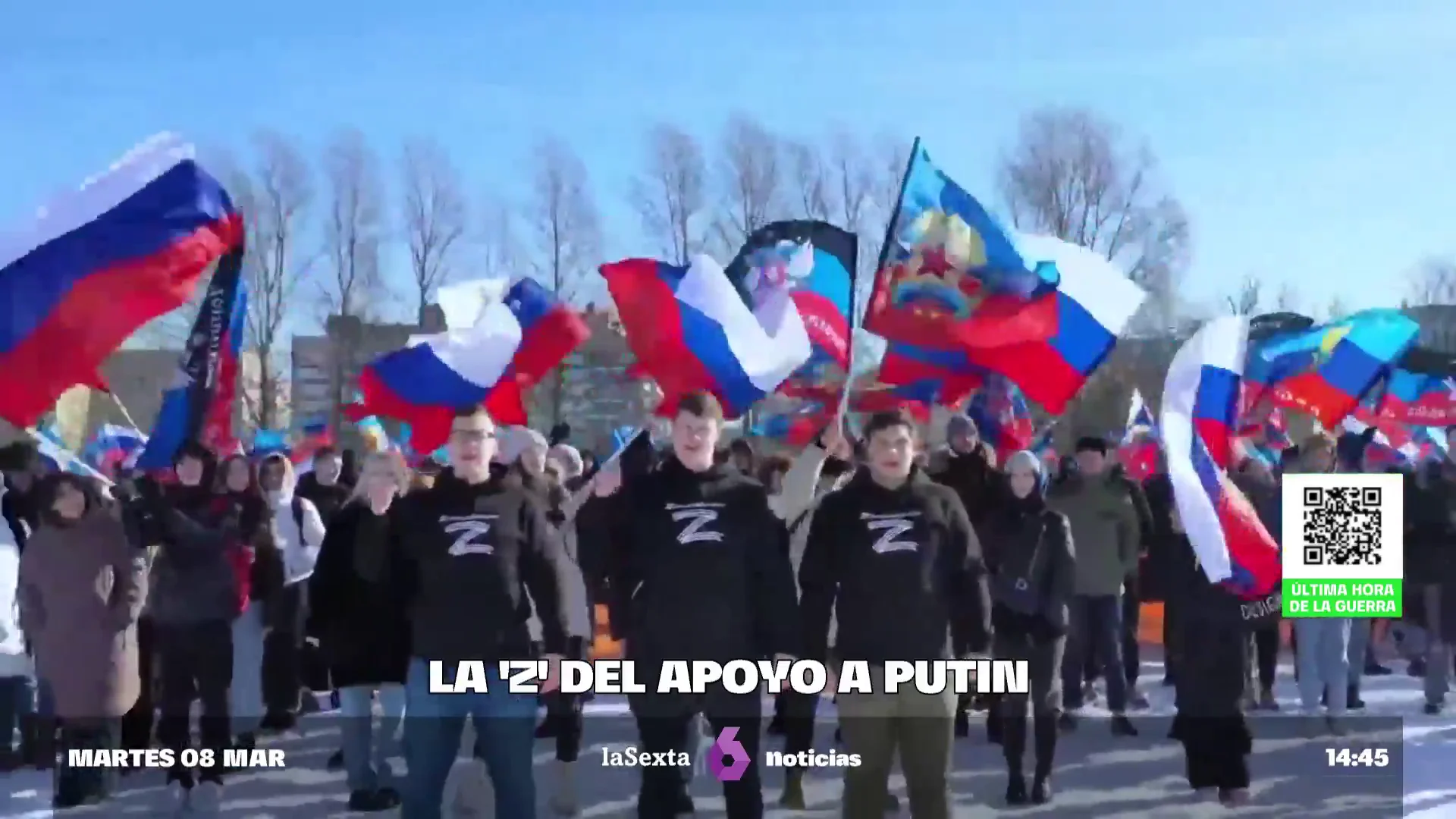El enigma de la 'Z' rusa: vehículos de guerra y afines a Putin llevan esta marca como símbolo de la victoria Propaganda prorrusa
