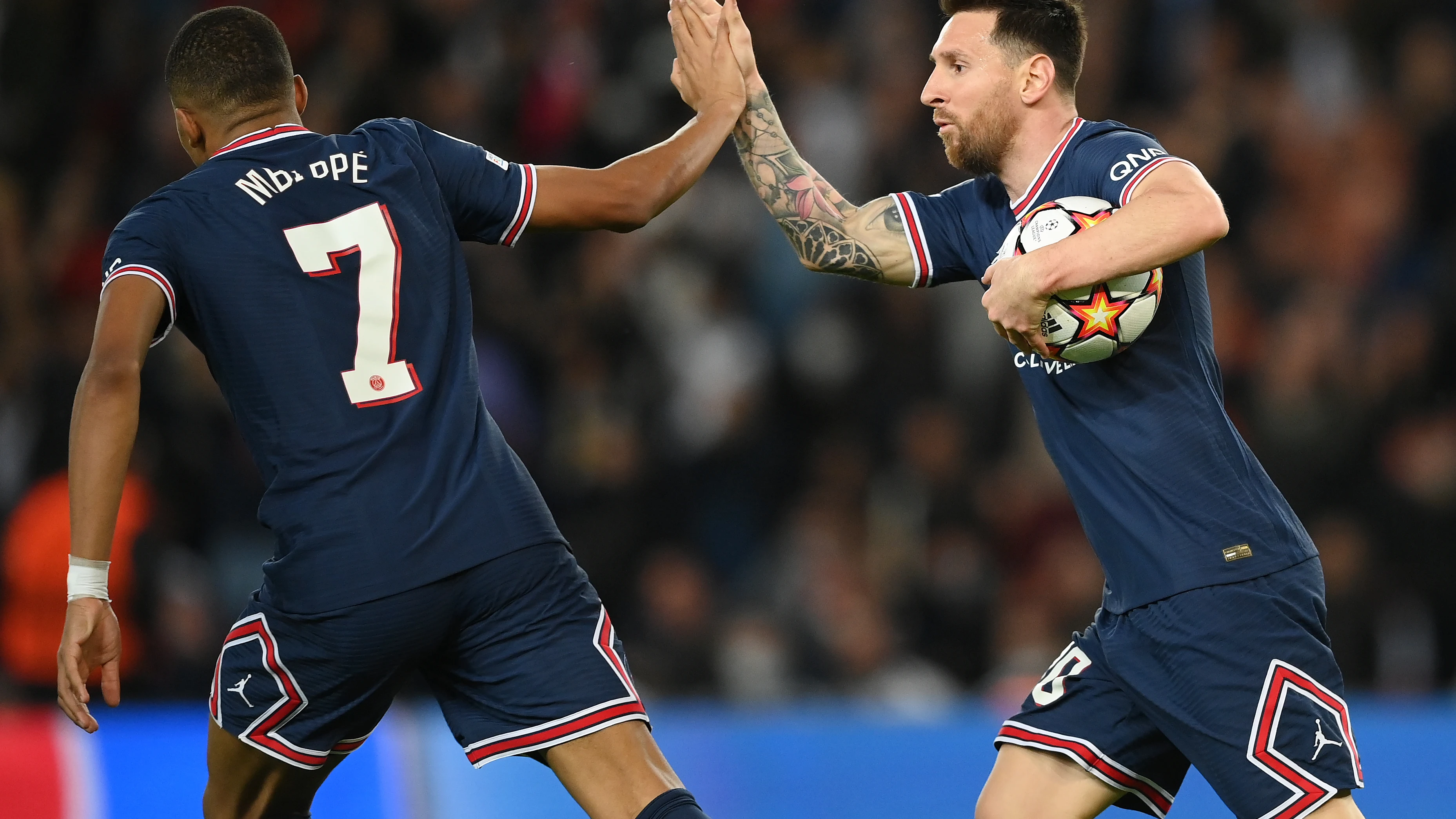 Messi y Mbappé