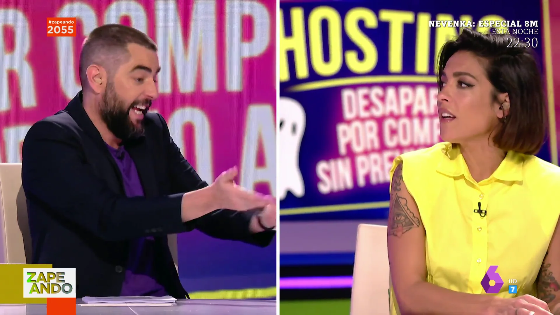 La indignación de Lorena Castell cuando Dani Mateo afirma estar a favor del 'goshting': "Entonces eres una mierda de persona"