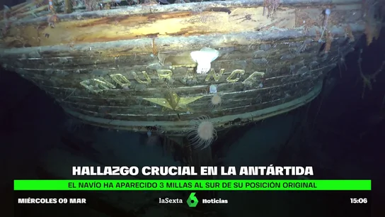 Hallado en el fondo de la Antártida el Endurance, el buque del explorador Ernest Shackleton Hallado en el fondo de la Antártida el Endurance, el buque del explorador Ernest Shackleton