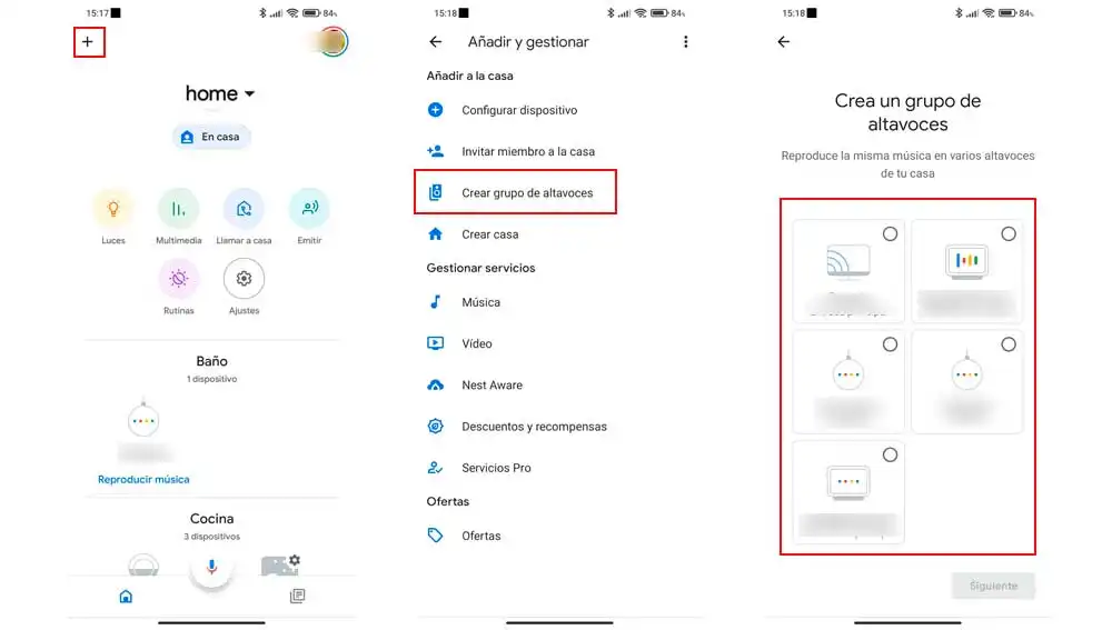 Creando grupos de altavoces el Google Home Creando grupos de altavoces el Google Home