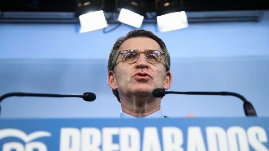 El presidente de la Xunta de Galicia y candidato a la presidencia del PP, Alberto N&uacute;&ntilde;ez Feij&oacute;o