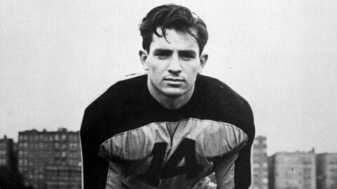 Jack Kerouac como jugador de fútbol americano 100 años de Jack Kerouac