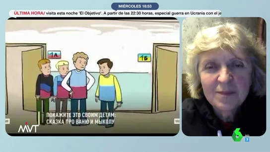 "Una lección obligatoria": una ciudadana rusa explica la propaganda a los niños sobre la guerra en Ucrania "Una lección obligatoria": una ciudadana rusa explica la propaganda a los niños sobre la guerra en Ucrania