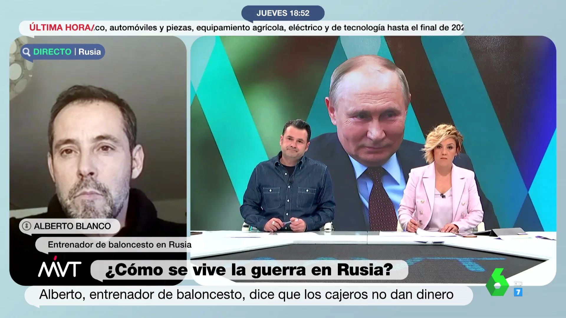 El impacto de las sanciones para un español que vive en Rusia: "No nos pueden pagar"