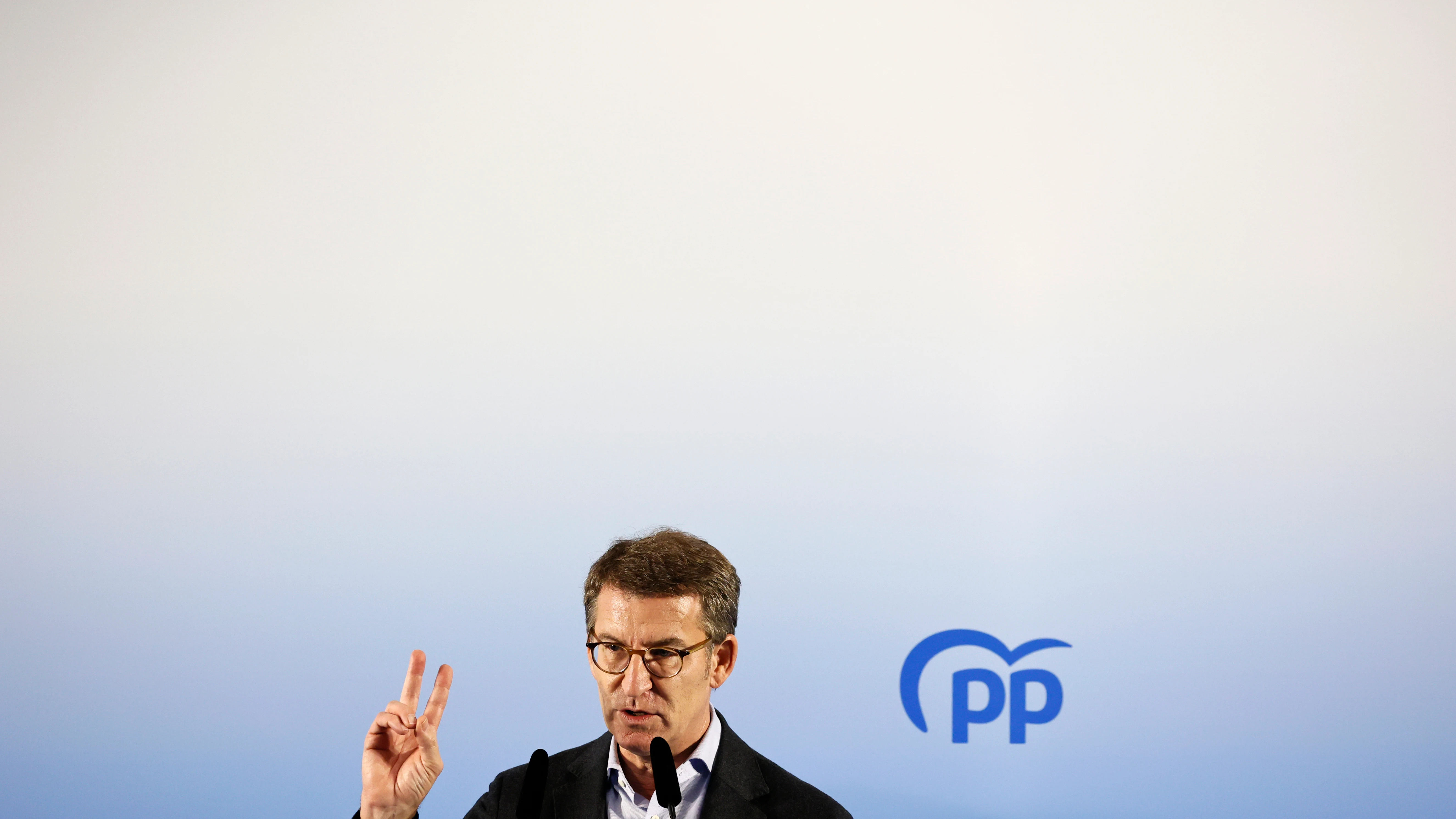 El presidente de la Xunta de Galicia y aspirante a liderar el PP, Alberto Núñez Feijóo.