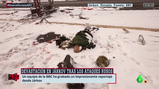 Duras imágenes de la BBC en Járkov Duras imágenes de la BBC en Járkov
