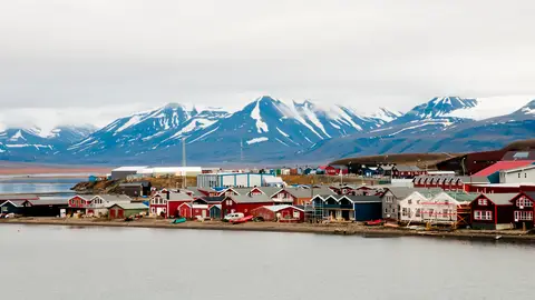 Isla de Longyearbyen, en el archipiélago de Svalbard (Noruega) Isla de Longyearbyen, en el archipiélago de Svalbard (Noruega)