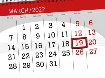 Calendario Laboral 19 marzo Calendario Laboral 19 marzo