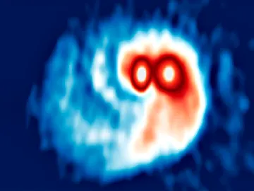 Observaciones realizadas con el radiotelescopio ALMA de los discos de polvo alrededor de la estrella doble SVS13 Observaciones realizadas con el radiotelescopio ALMA de los discos de polvo alrededor de la estrella doble SVS13