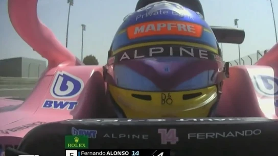 Alonso sufre el 'porpoising' Alonso sufre el 'porpoising'