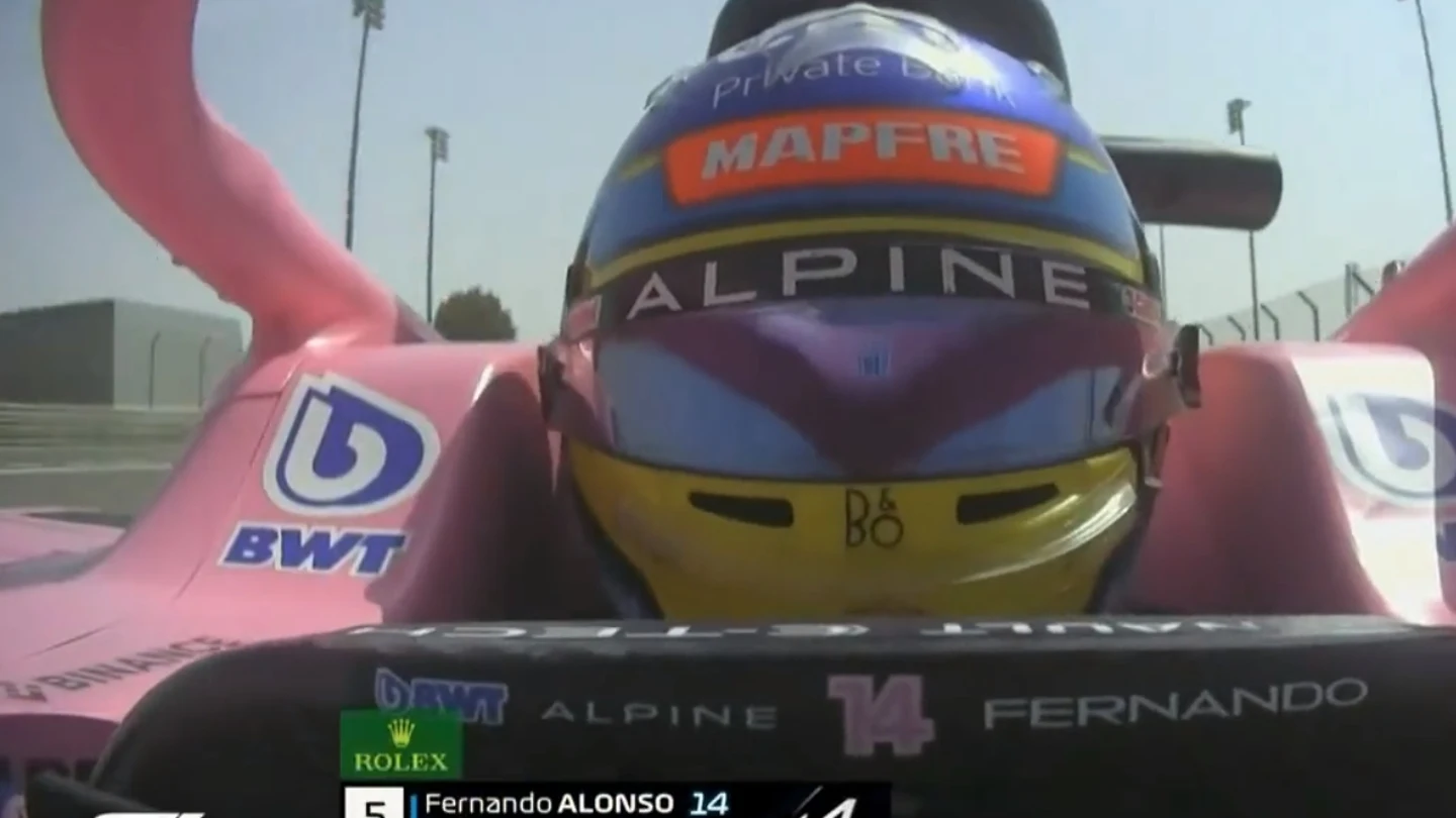 Alonso sufre el 'porpoising' Alonso sufre el 'porpoising'
