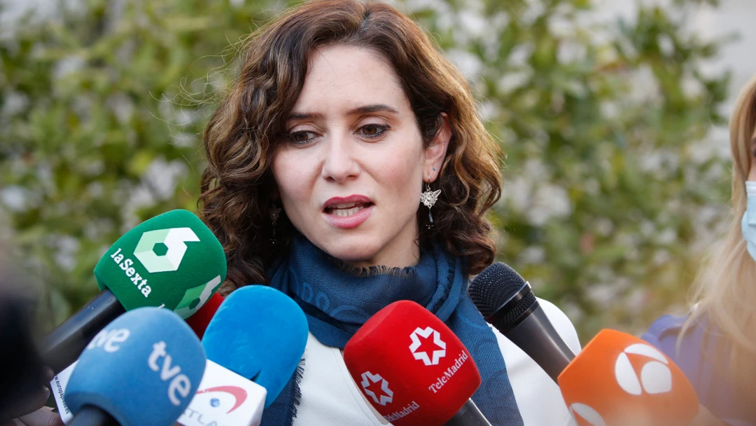 La presidenta de la Comunidad de Madrid, Isabel Díaz Ayuso, después de la Conferencia de Presidentes