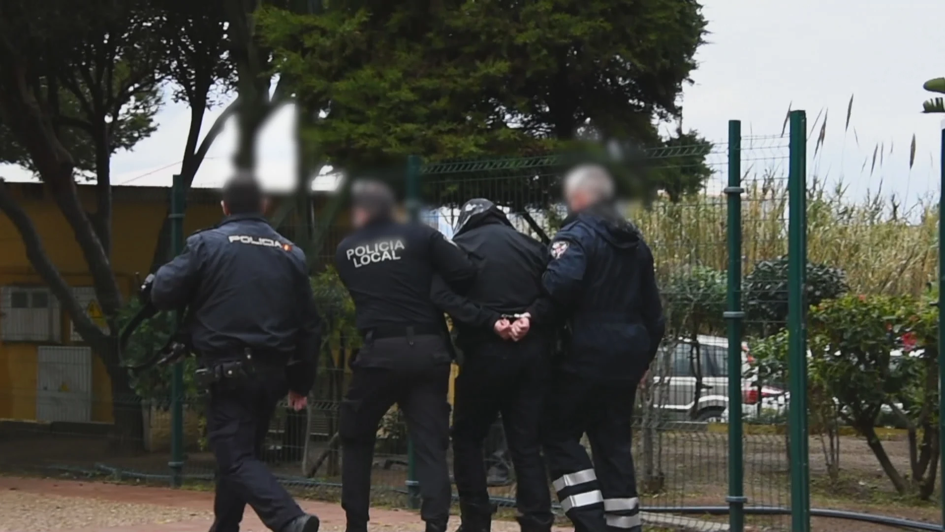 Momento de la detención del presunto asesino machista