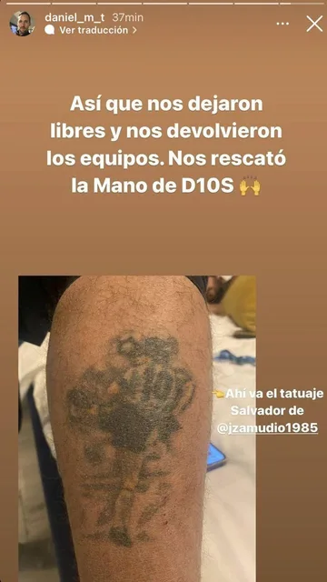 El tatuaje de Maradona que salvó a un periodista en Ucrania