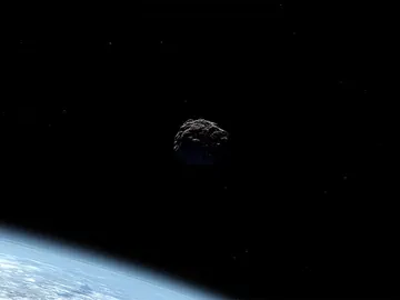 Ilustración de un objeto cercano a la Tierra, como el asteroide 2022 EB5 Ilustración de un objeto cercano a la Tierra, como el asteroide 2022 EB5