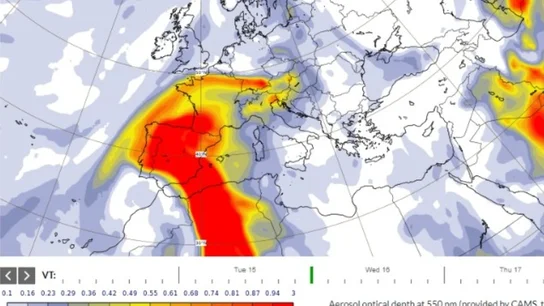 Previsión de calima para esta noche Previsión de calima para esta noche