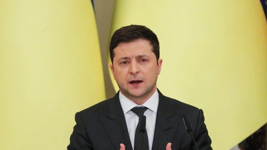Volodimir Zelenski, presidente de Ucrania. Volodimir Zelenski, presidente de Ucrania.