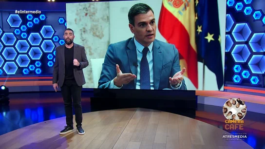 Dani Mateo analiza el 'envejecimiento precoz' de Pedro Sánchez: "No paran de salirle canas, ya tiene el mechón del gremlin malo" Dani Mateo analiza el 'envejecimiento precoz' de Pedro Sánchez: "No paran de salirle canas, ya tiene el mechón del gremlin malo"