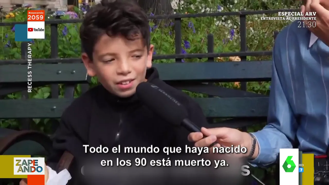 "Todos los que han nacido en los 90 están muertos”, las declaraciones de un niño que han sorprendido a Iñaki Urrutia 