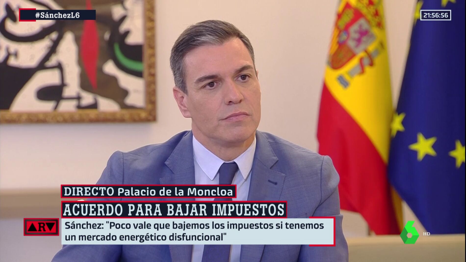 Sánchez responde tajante a Feijóo tras acusar al Gobierno de "forrarse" con  los impuestos a la luz y a la gasolina