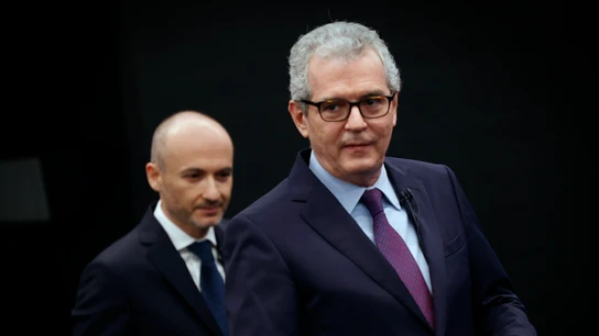 El presidente saliente de Inditex, Pablo Isla, y el nuevo consejero delegado, Óscar García Maceiras El presidente saliente de Inditex, Pablo Isla, y el nuevo consejero delegado, Óscar García Maceiras