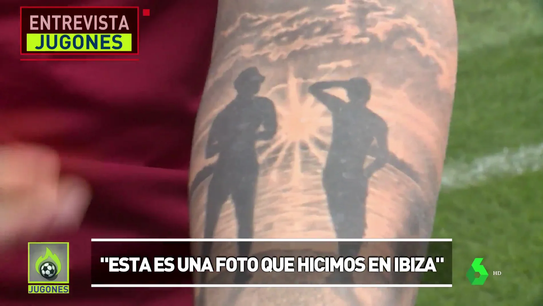 Gudelj muestra en 'Jugones' su pasión por los tatuajes: sus padres, fotos  en Ibiza... y la Europa League