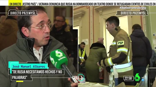 Albares, sobre el alto el fuego en Ucrania: "No soy optimista porque el ejército sigue desplegando la guerra a gran escala" Albares, sobre el alto el fuego en Ucrania: "No soy optimista porque el ejército sigue desplegando la guerra a gran escala"